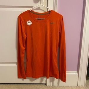 NIKE Clemson Long Sleeve DriFit Shirt